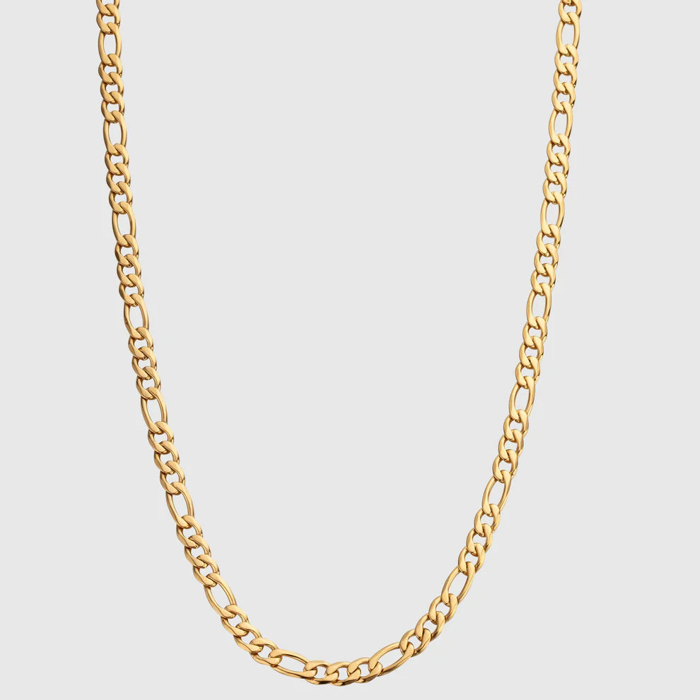 mens gold figaro chain