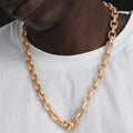 10mm Iced Out Cuban Link Chain with Ring Clasp-8-Mixxchains