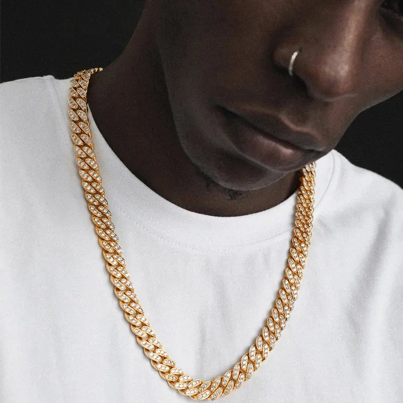 12mm Iced Out Cuban Link Chain-7-Mixxchains