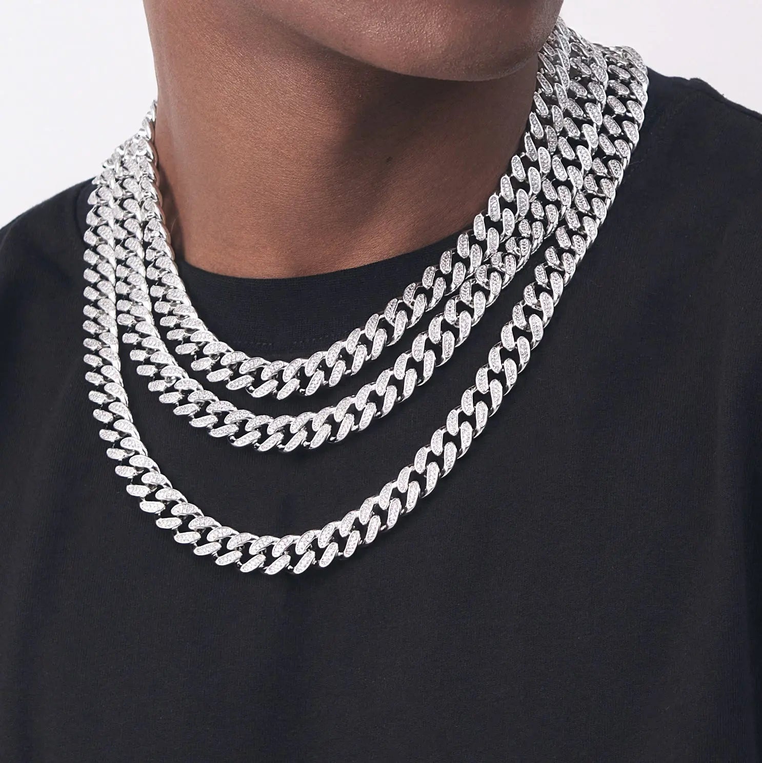 13mm Iced Out Cuban Link Chain-3-Mixxchains