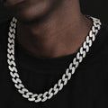 15mm Iced Out Cuban Link Chain in White Gold-4-Mixxchains