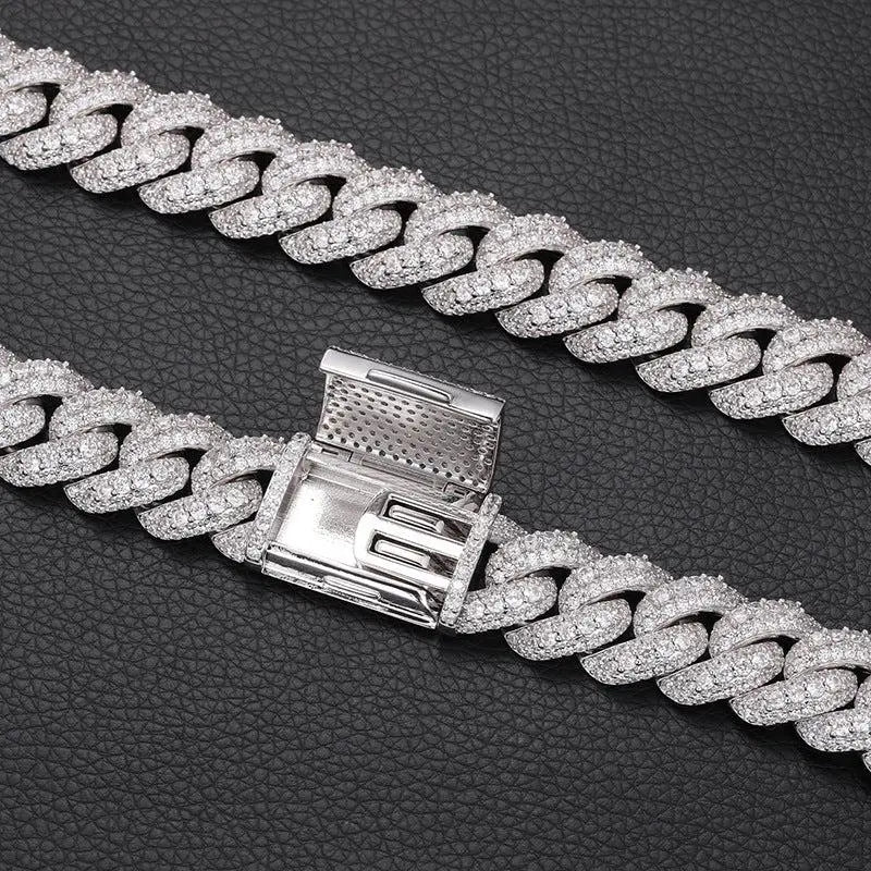 18mm Iced Out Cuban Link Chain-4-Mixxchains
