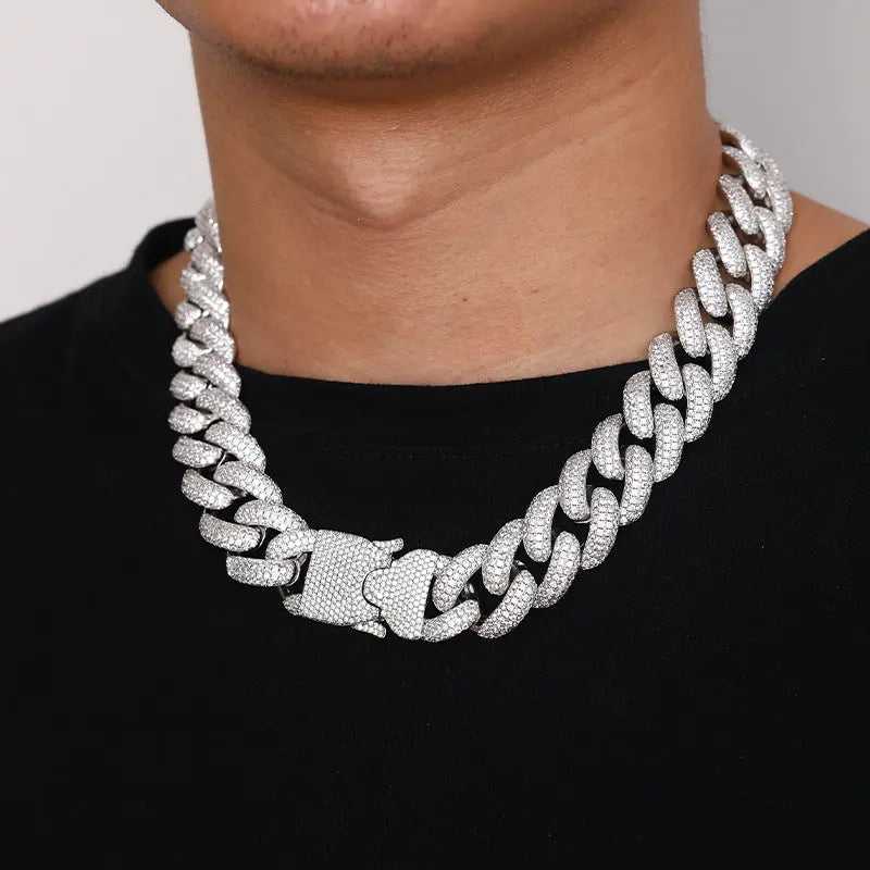 20mm Iced Out Cuban Link Chain-1-Mixxchains