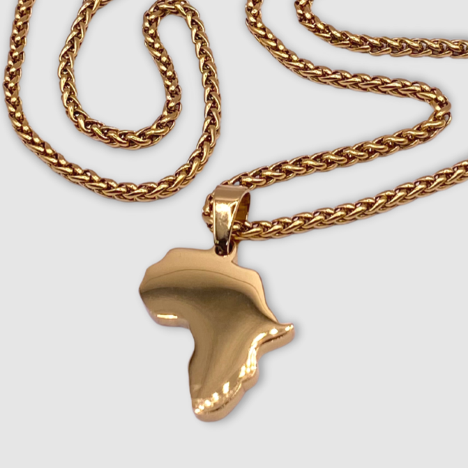 Africa Pendant (Gold)