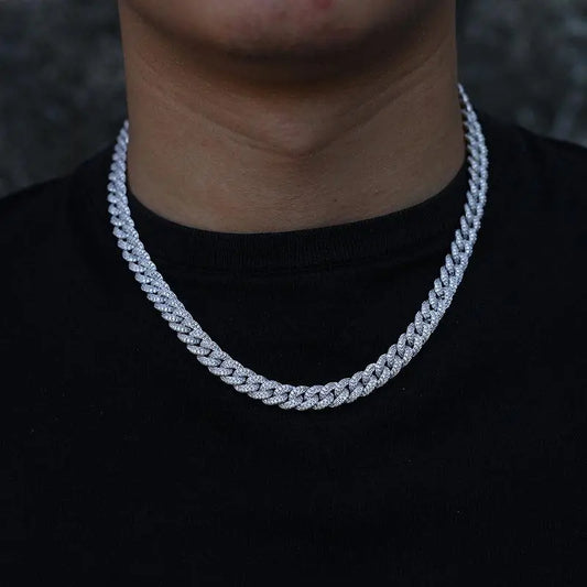 8mm Iced Out Cuban Link Chain-1-Mixxchains