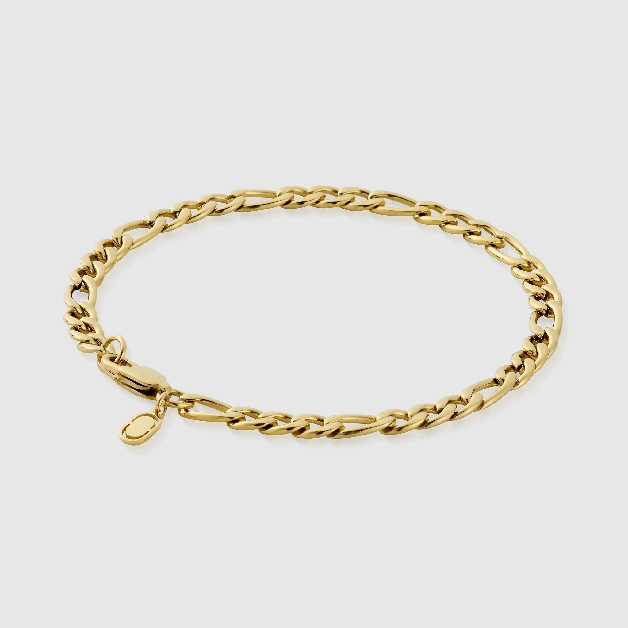 Gold Figaro Bracelet (5mm)