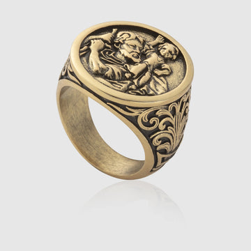 St. Christopher Ring (Gold)